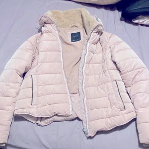 Zara quilted pink coat